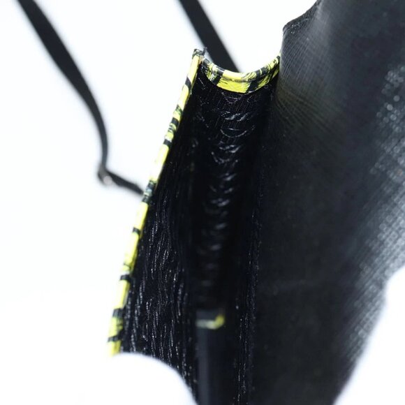 PRADA Smartphone Case Pouch Safiano Yellow 2ZH068 Auth 139022M - Picture 13 of 16